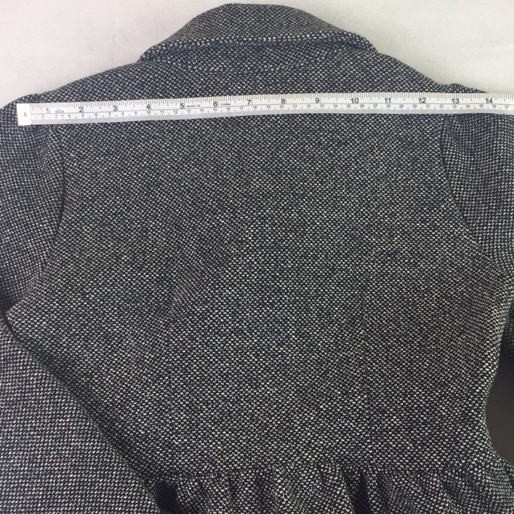H&M Gray Tweed Peplum Blazer - Picture 10 of 10